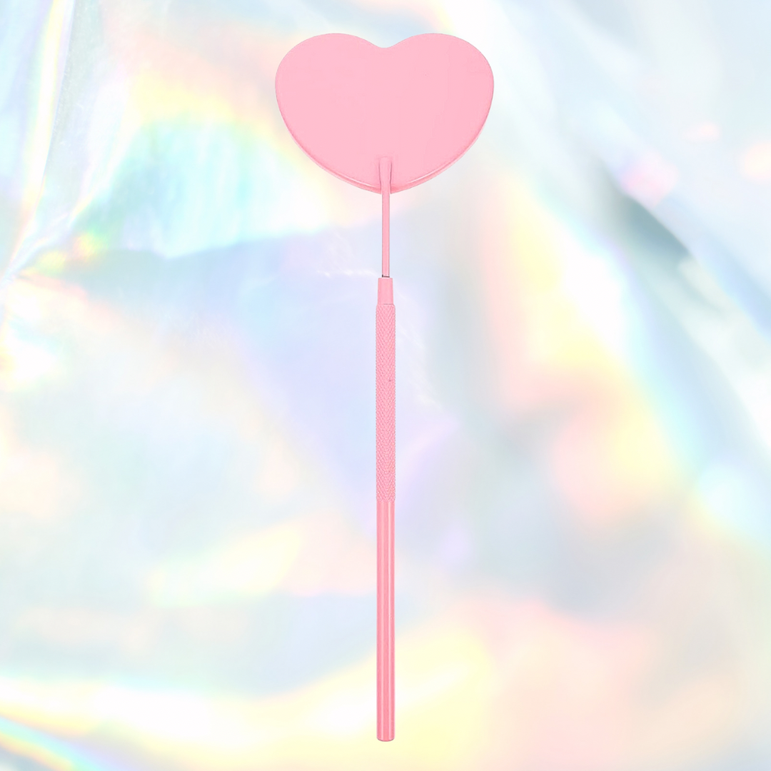 Pink Heart Eyelash Extension Mirror