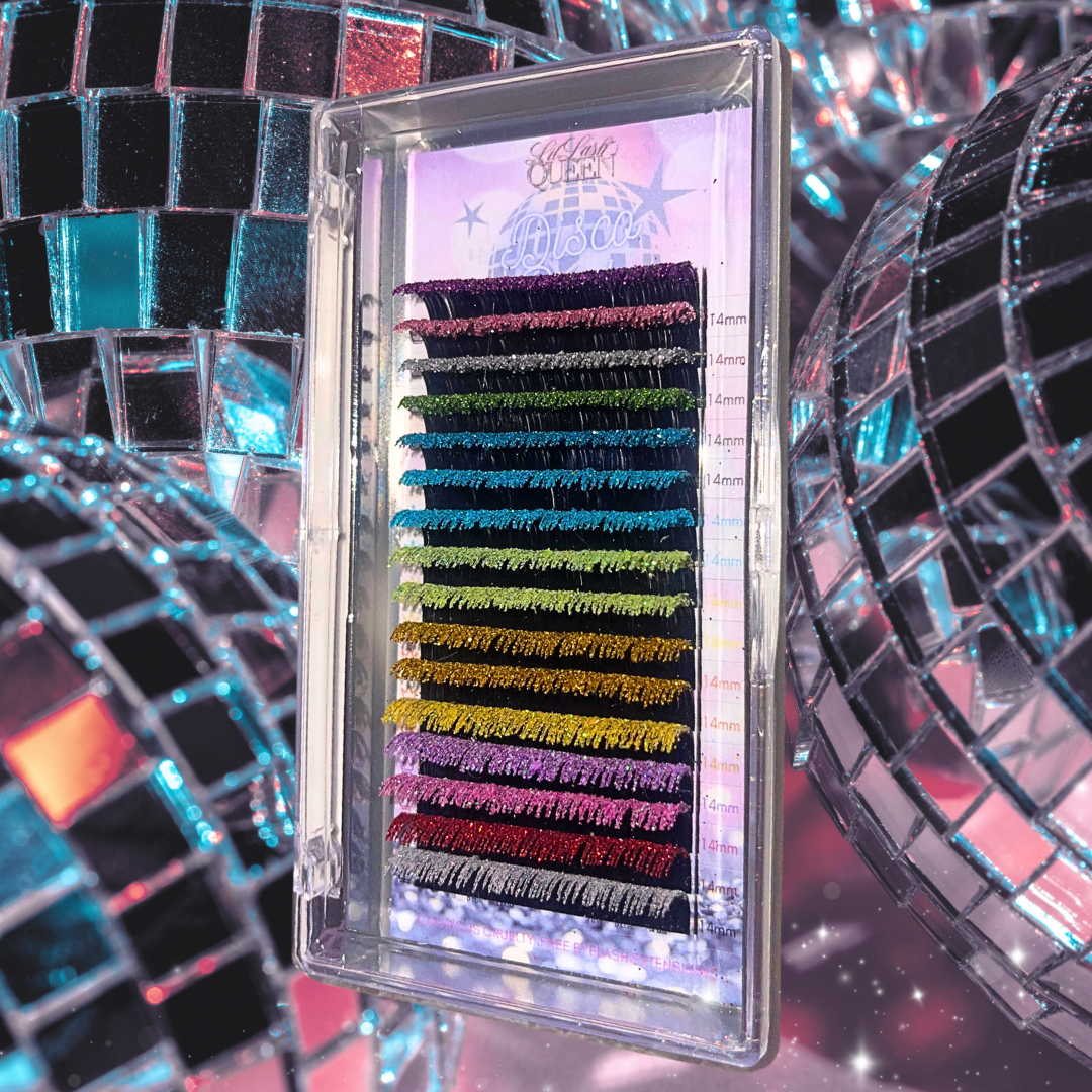 Disco Party Glitter Lash Trays