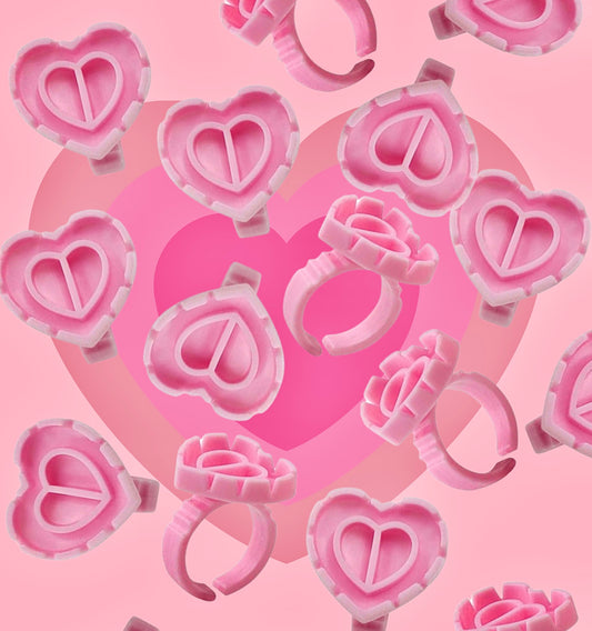 Sweet Heart Glue Rings