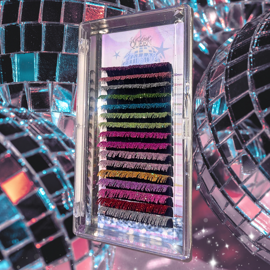 Disco Party Glitter Lash Trays