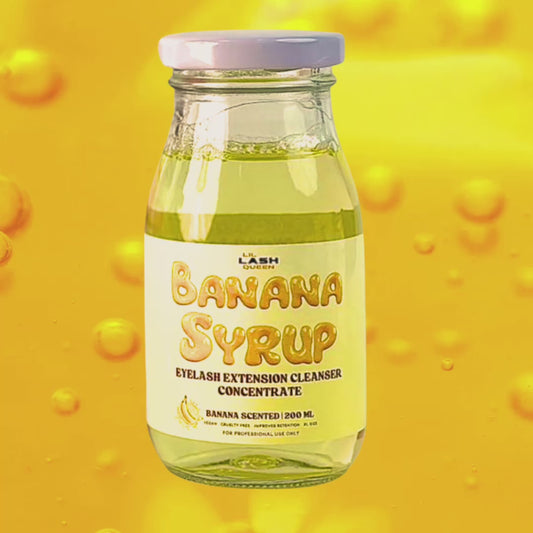 Banana Syrup Eyelash Extension Cleanser Concentrate